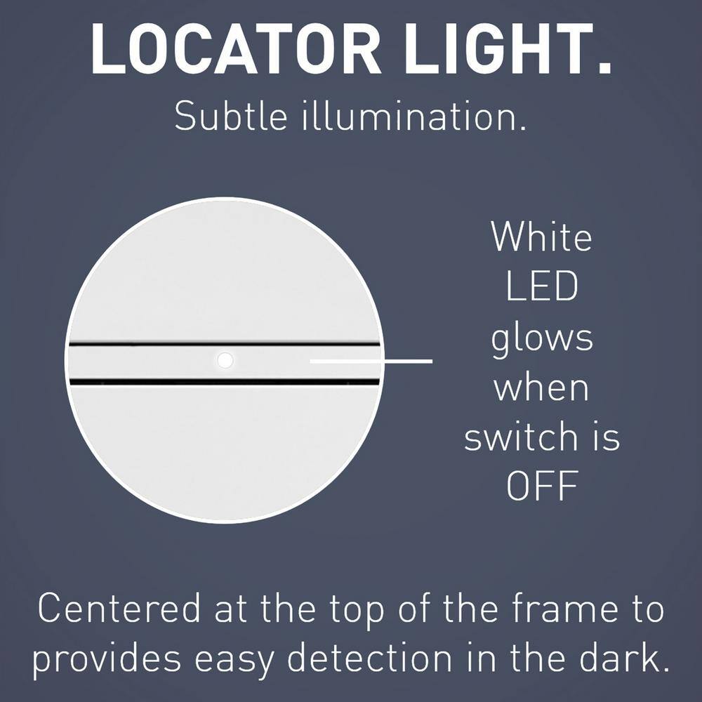 Legrand radiant 450-Watt Rocker Multi-Location LEDCFLIncandescent Master Dimmer Switch  WhiteLight AlmondIvory HCL453PMMTC