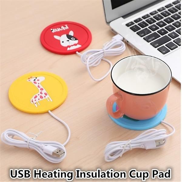 Portable USB Cup Heating Antiskid Cartoon Mat Warm Pad Electric Insulation Coaster (Dog)