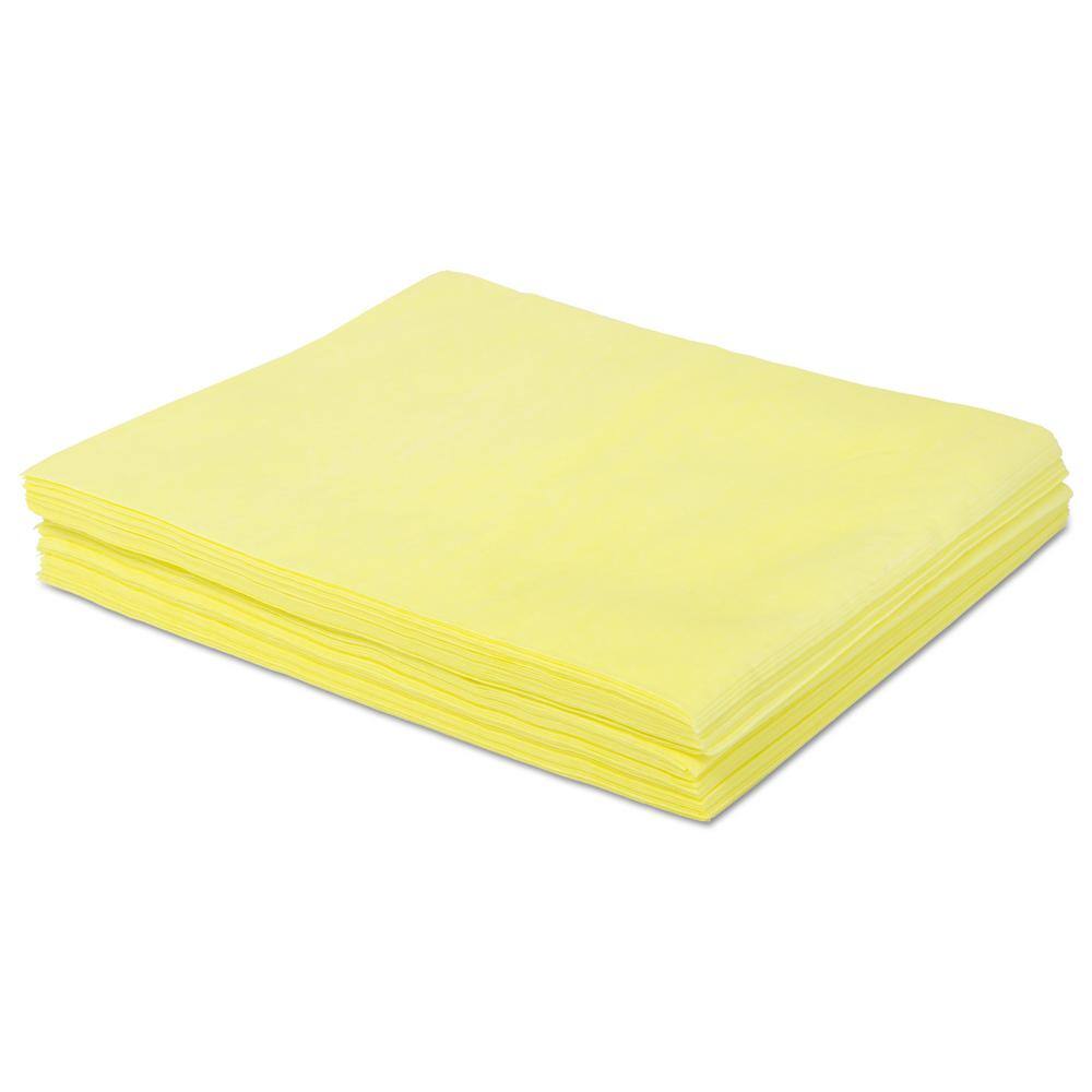 Boardwalk 18 in. x 24 in. Yellow Dust Cloths (500-Count) BWKDSMFPY