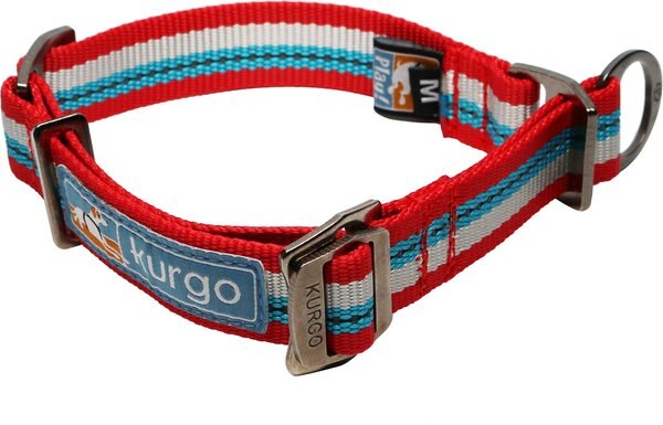 Kurgo Walk About Limited Slip Dog Collar， Multi-color