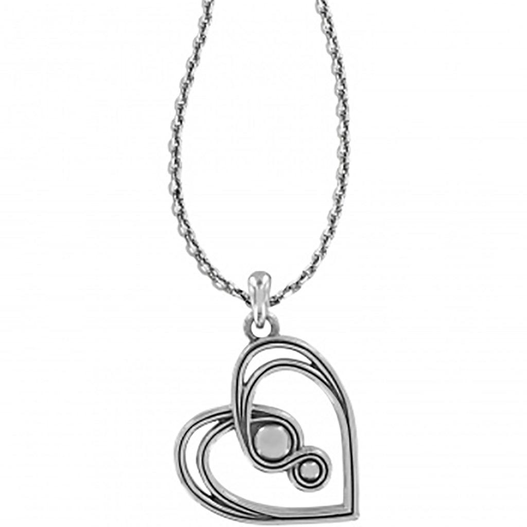 Brighton  Infinity Sparkle Petite Heart Necklace