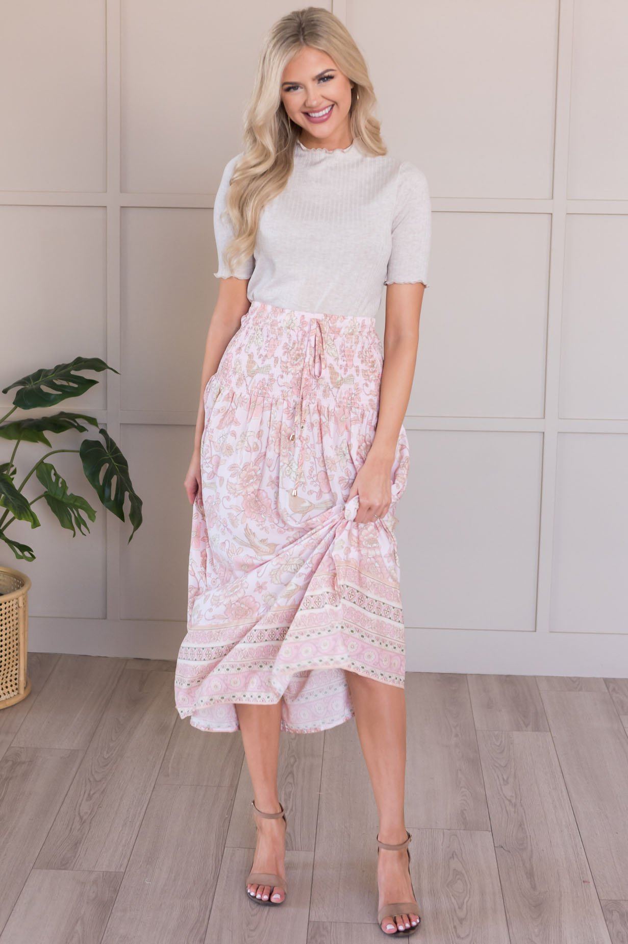 Twirl With Me Modest Bohemian Skirt