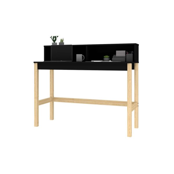 Bowery Desk in Black and Oak