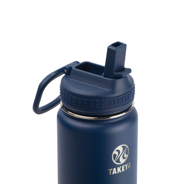 Takeya 24oz Actives Insulated Stainless Steel Water Bottle With Straw Lid