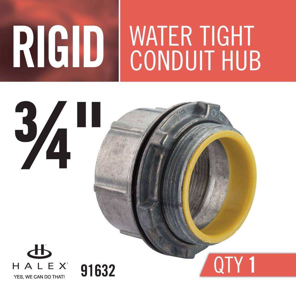 Halex 34 in. Rigid Water-Tight Conduit Hub 91632