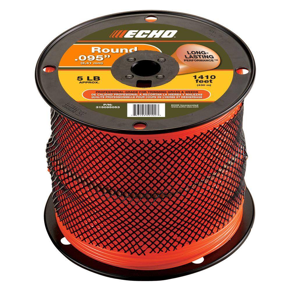 ECHO 0.095 in. x 1410 ft. Large Spool Round Trimmer Line 315095053