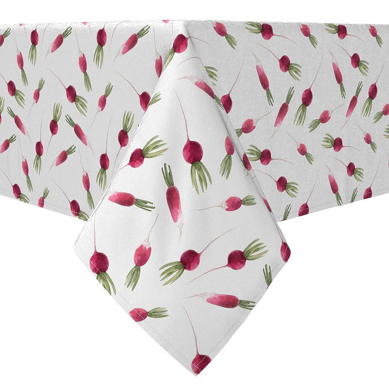 Rectangular Tablecloth， 100% Cotton， Radish Garden