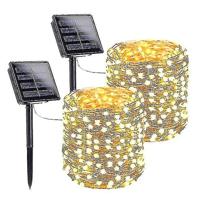 Outdoor Solar String Lights Waterproof Garden Fairy Lights With 8 Lighting Modes For Patio Trees Chr