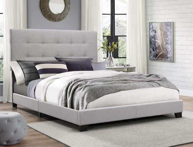 Crown Mark Florence Gray Panel Bed， Queen