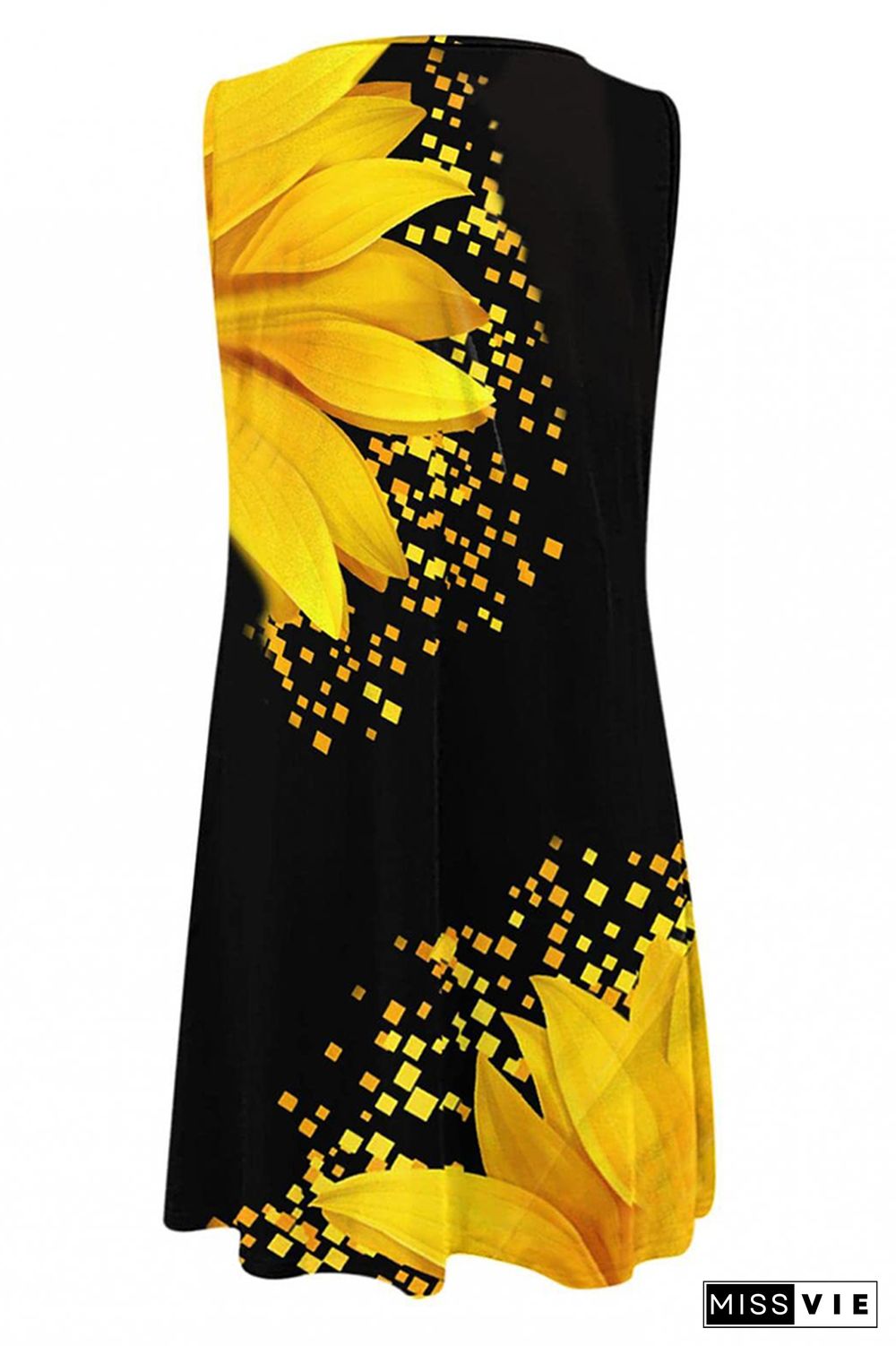 Printed Women Sleeveless Tank Dress Wholesale