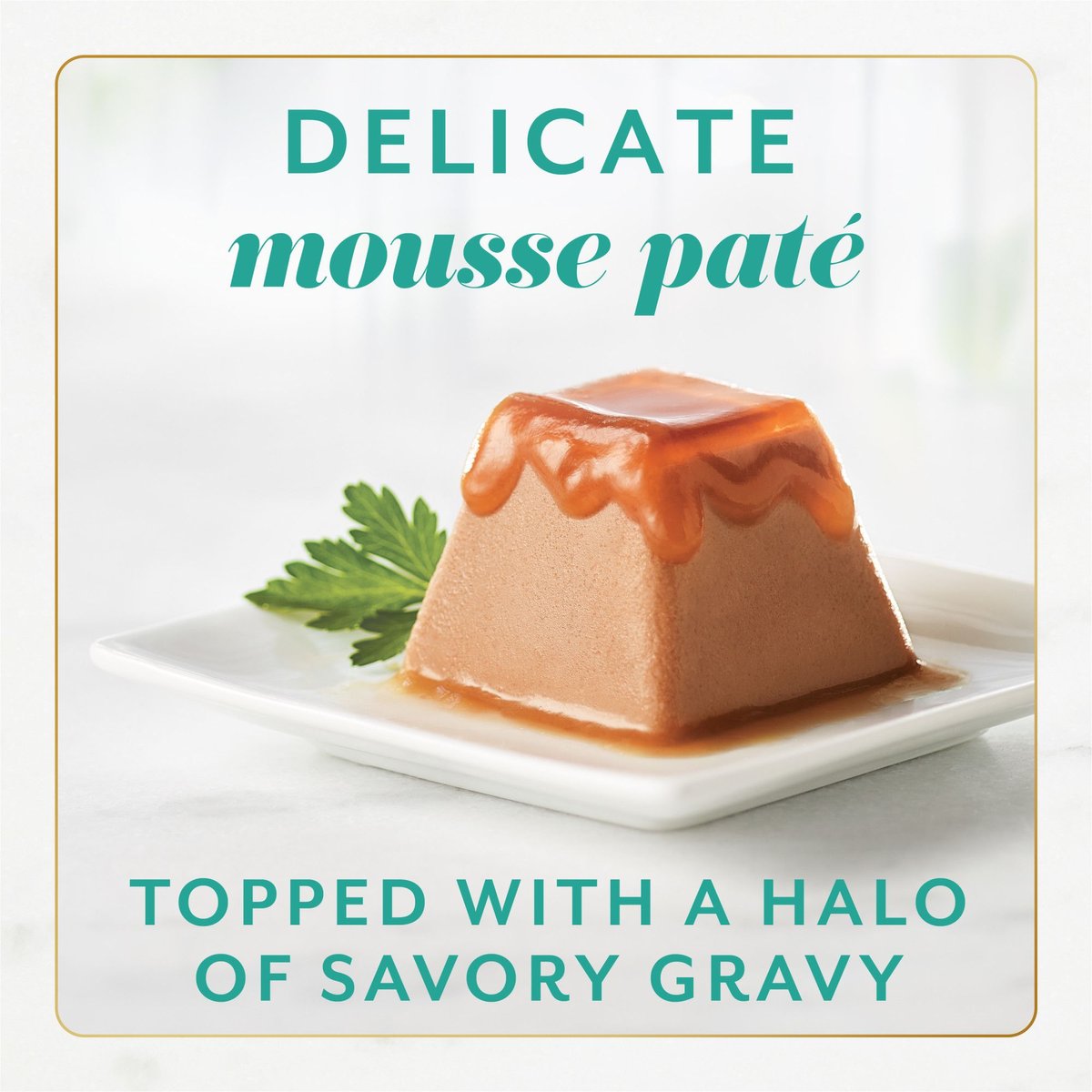 Fancy Feast Gems Mousse Tuna and a Halo of Savory Gravy Pate Wet Cat Food， 4-oz box， case of 8