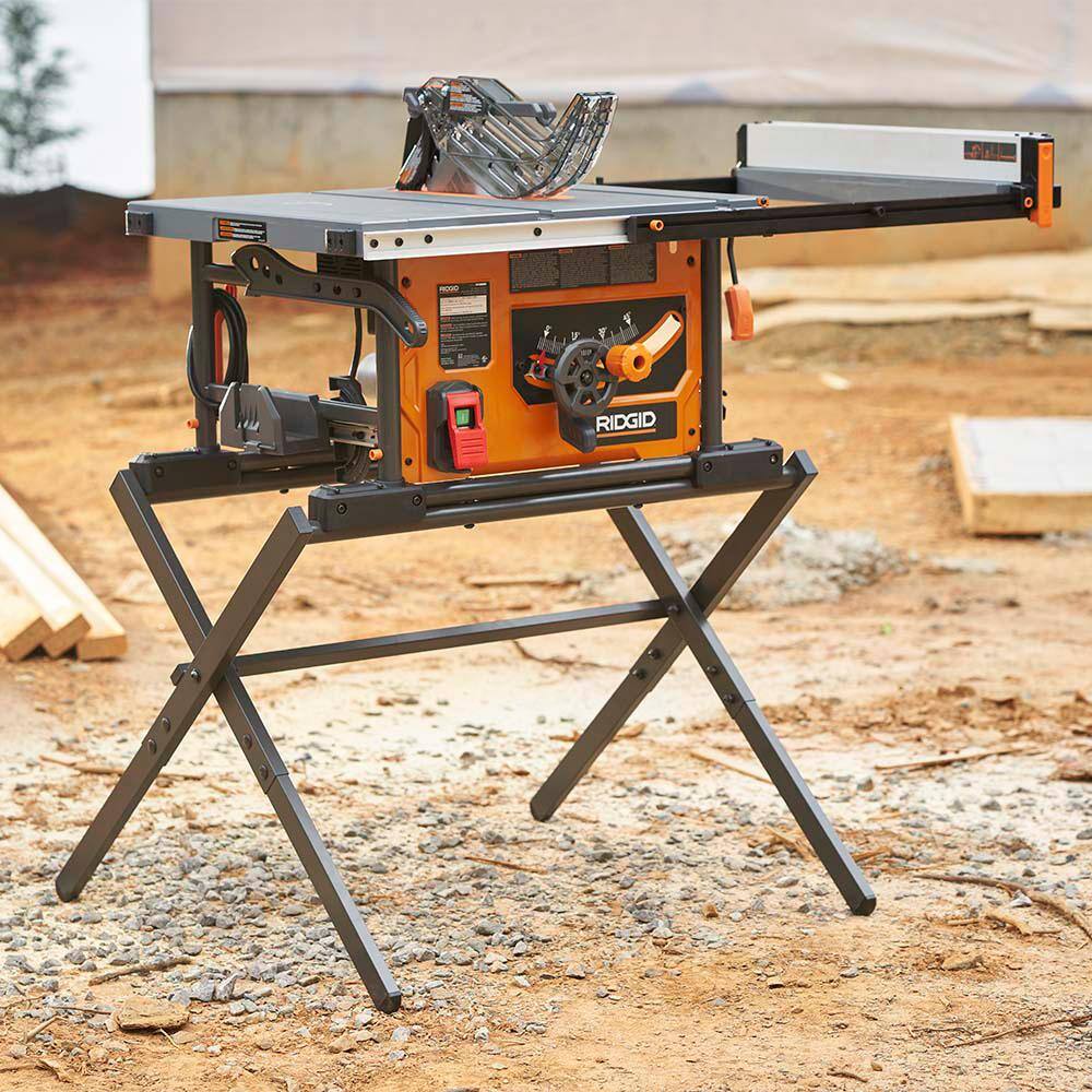 RIDGID Table Saw with Scissor Stand R4540