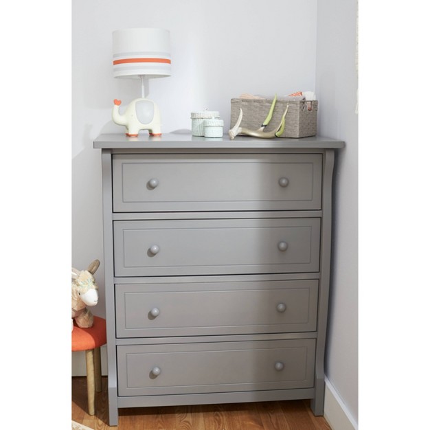 Sorelle Princeton Elite 4 Drawer Dresser Weathered Gray