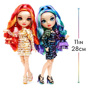 Rainbow High, Special Edition Twin (2-Pack) Fashion Dolls, Laurel & Holly De'Vious