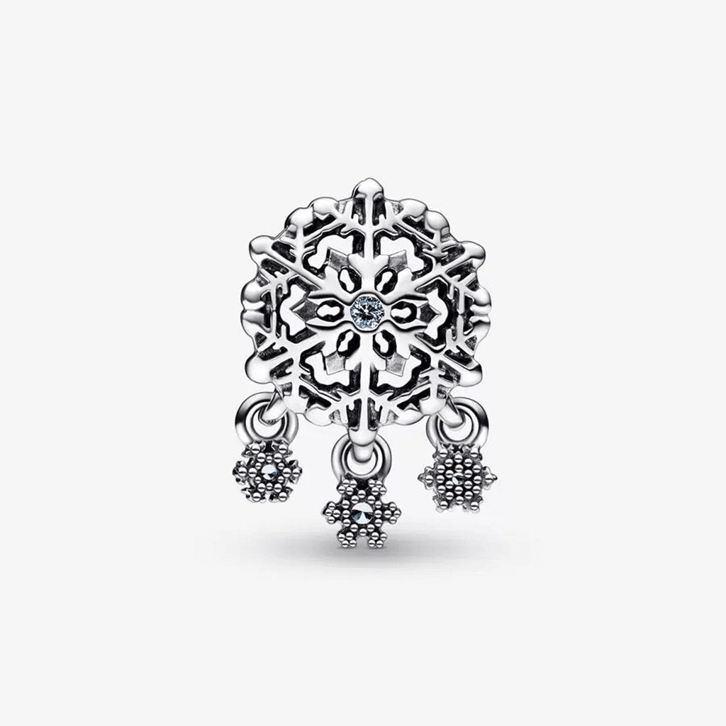 PANDORA  Icy Snowflake Drop Charm