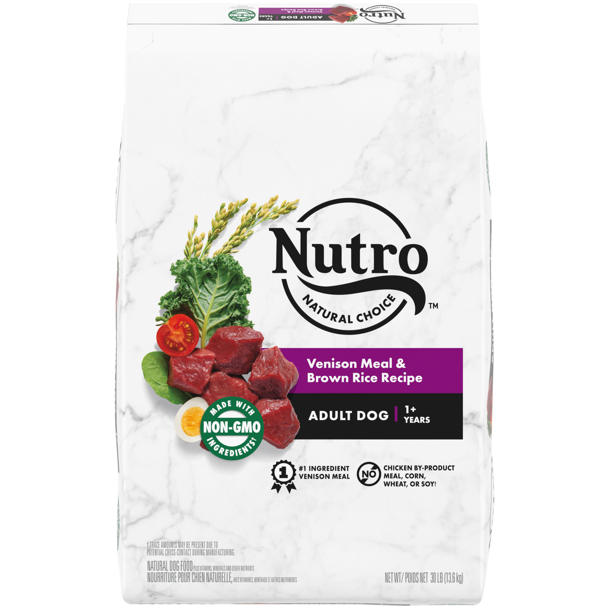 Nutro Natural Choice Vension Meal  Brown Rice Recipe Adult Dry Dog Food， 30 lbs.