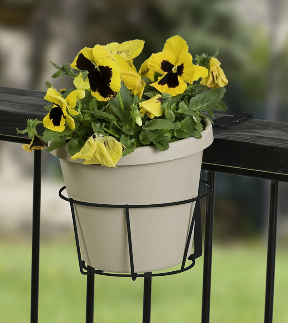 HOLDER FLOWERPOT ADJ BLK