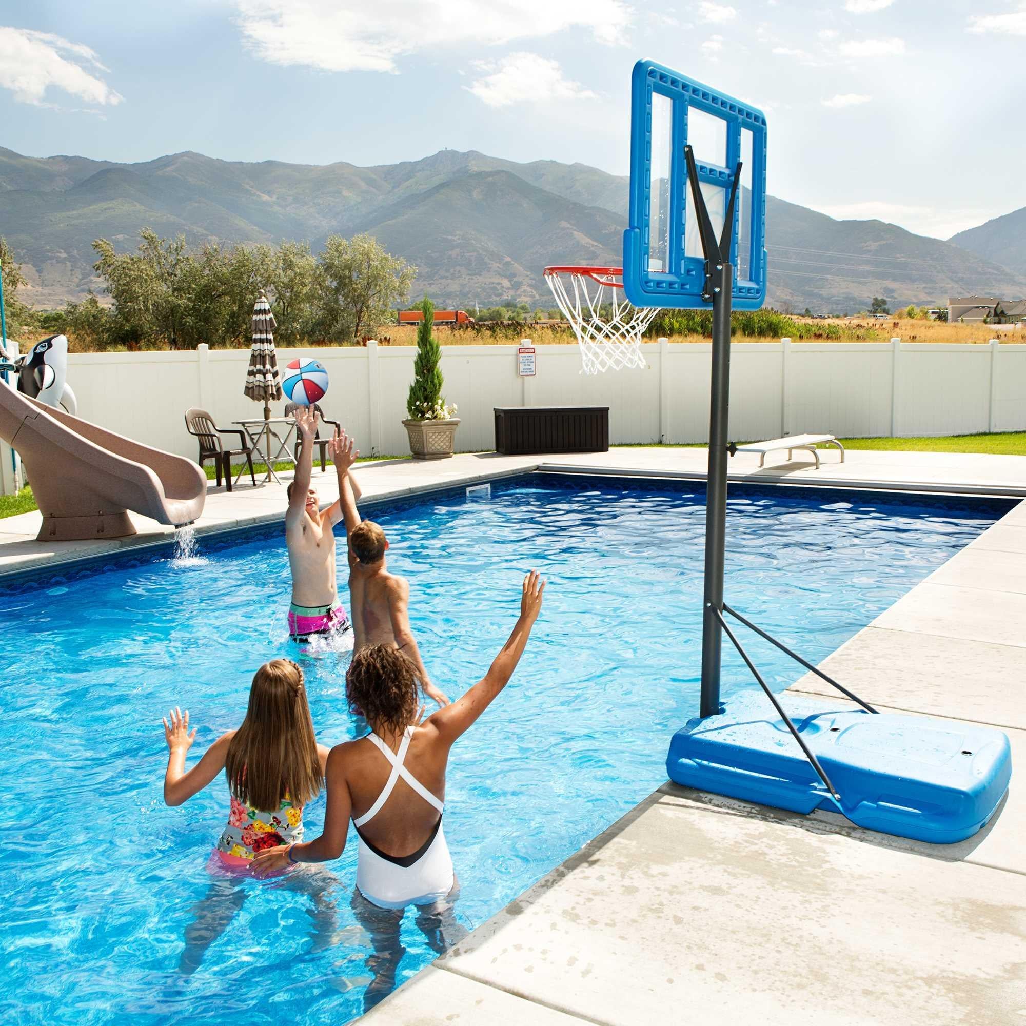 Lifetime Poolside Adjustable Portable Basketball Hoop (90742)