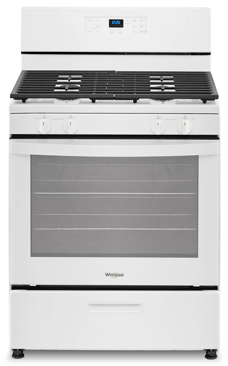 Whirlpool 5.1 Cu. Ft. White Freestanding Gas Range With Broiler Drawer