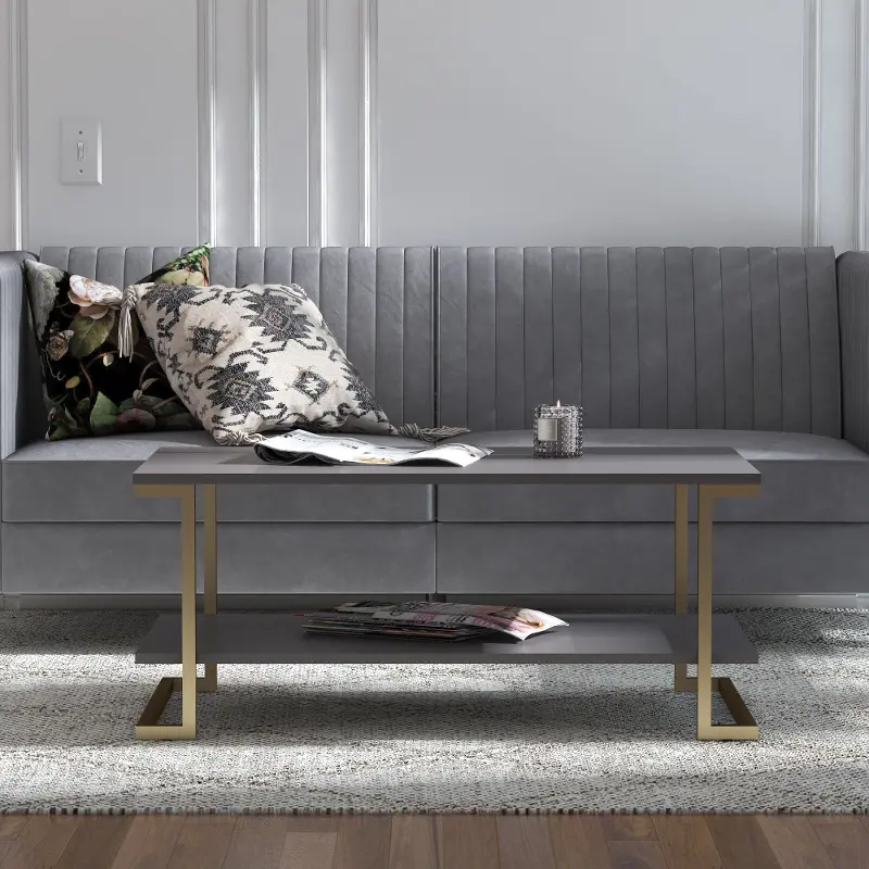 Camila Graphite Gray Coffee Table