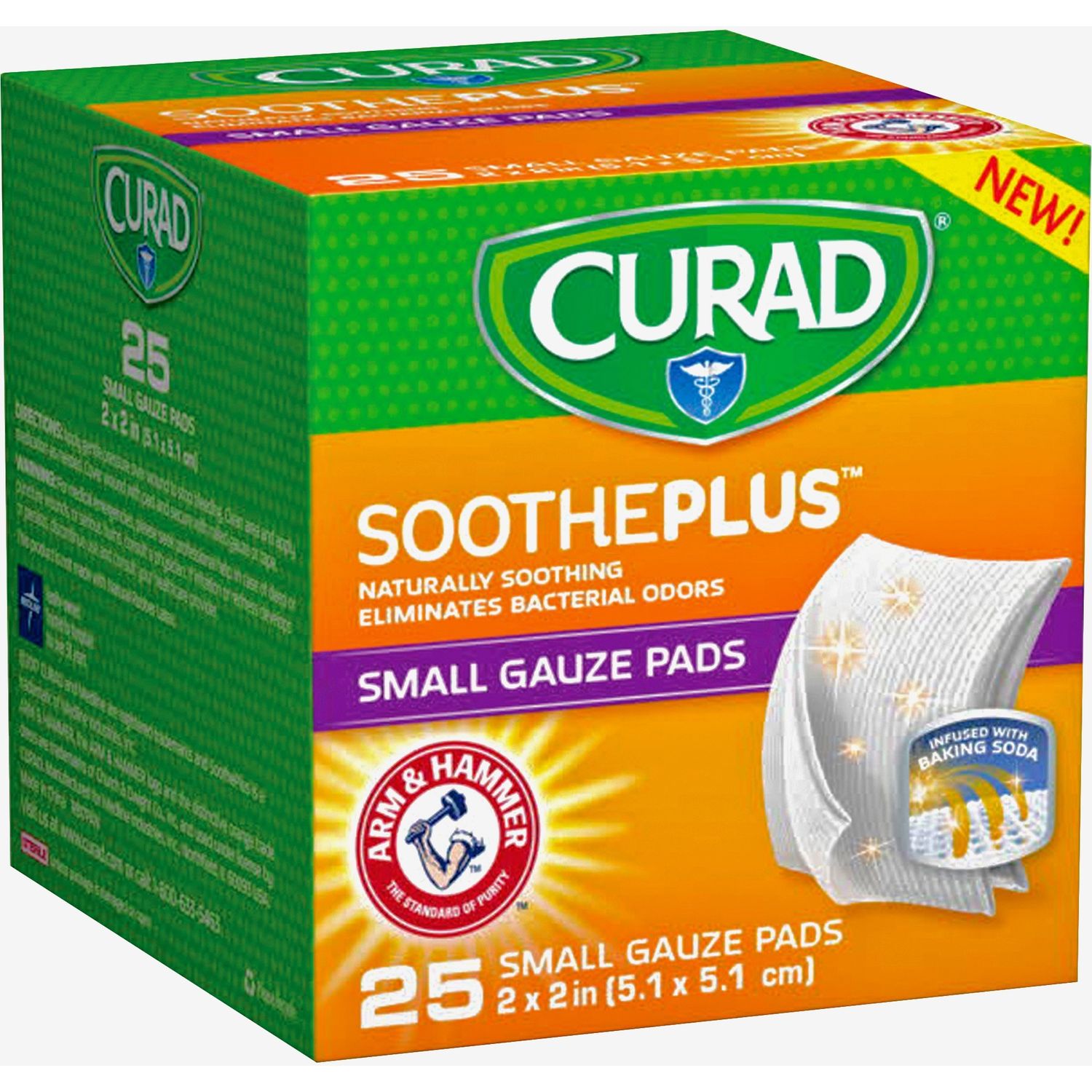 SoothePlus Medium Non-stick Pads by Medline Industries， Inc MIICUR202225AH