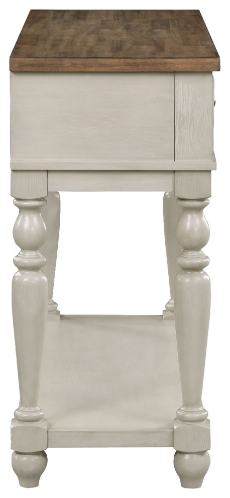 Benzara BM272125 Katherine 52 quotConsole Sideboard Buffet  White   Traditional   Console Tables   by Uber Bazaar  Houzz