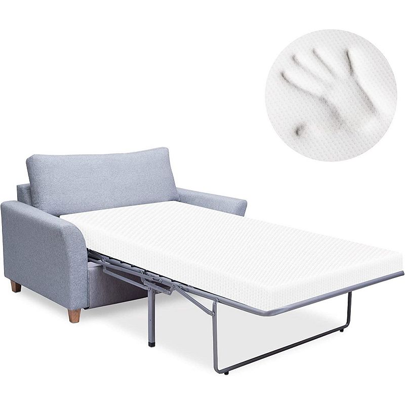 Heyward 4.5” Sofa Twin Mattress， Memory Foam Mattress for Sofa Bed