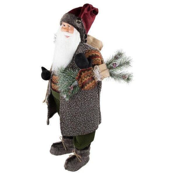 36 Country Rustic Santa Claus Standing Christmas Figure