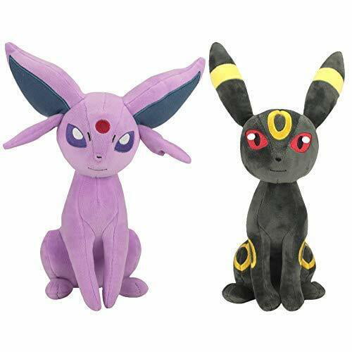 Pokemon Espeon and Umbreon Plush Stuffed Animals， 2-Pack - 8