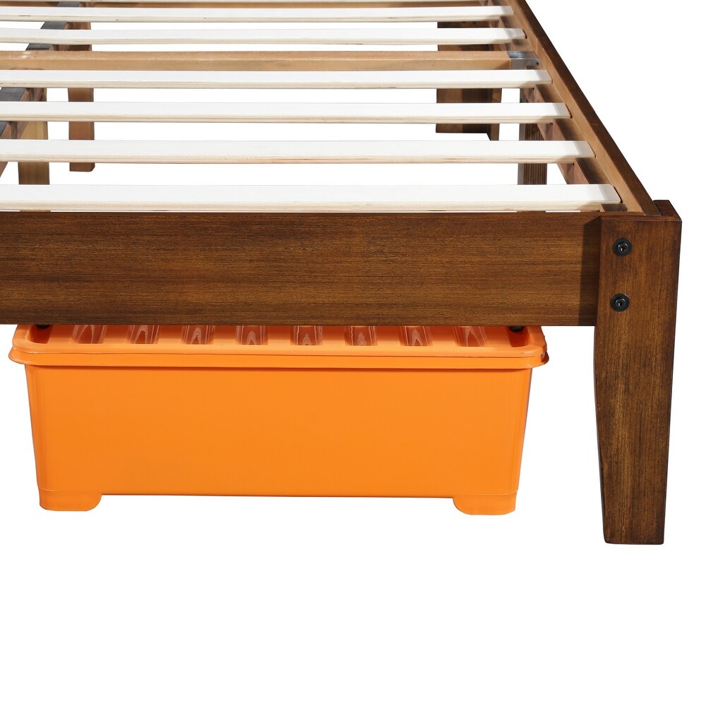 Sleeplanner Full Wood Platform Bed