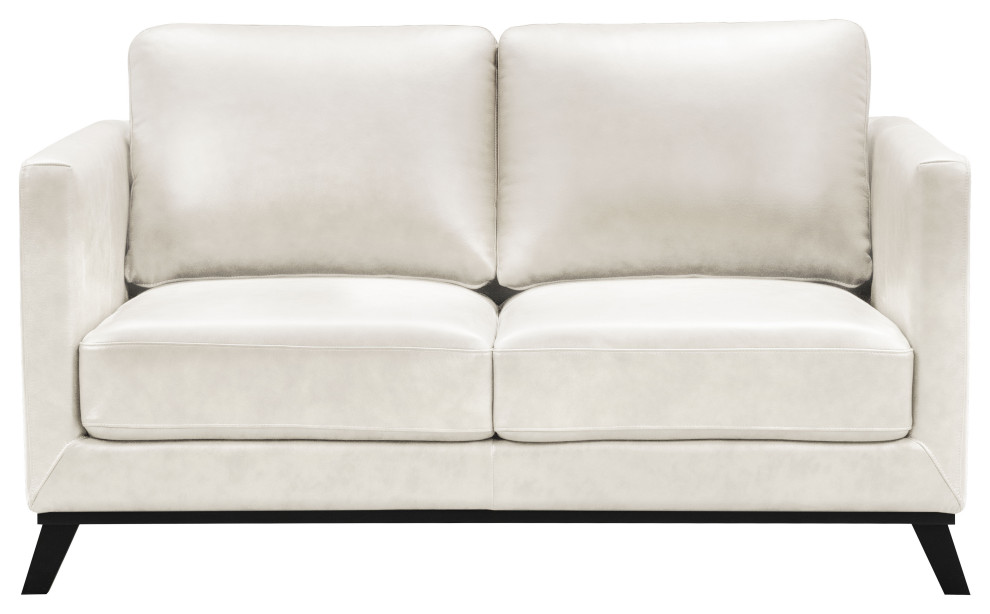 Sullivan Mid Century Top Grain Leather Loveseat   Midcentury   Loveseats   by Abbyson Living  Houzz