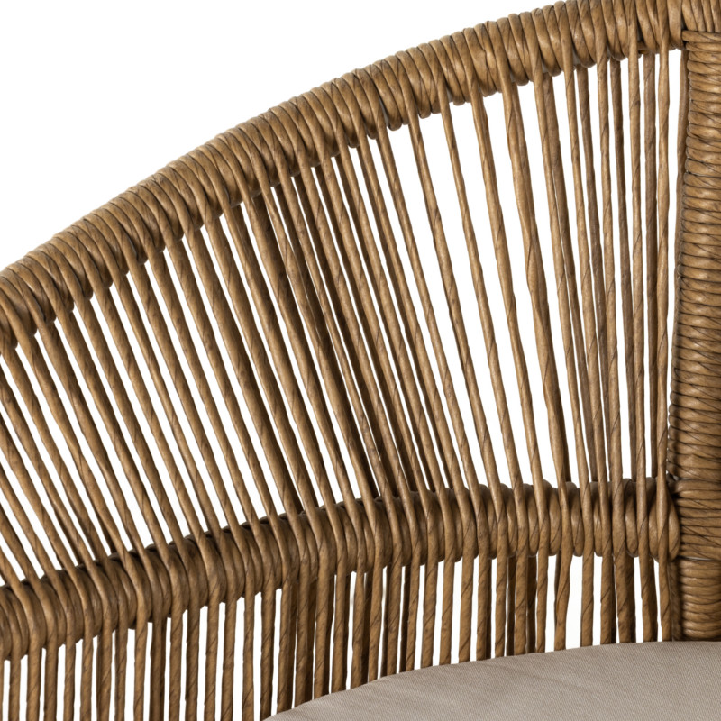 Inez Outdoor Dining Armchair   Beach Style   Outdoor Dining Chairs   by Marco Polo Imports  Houzz