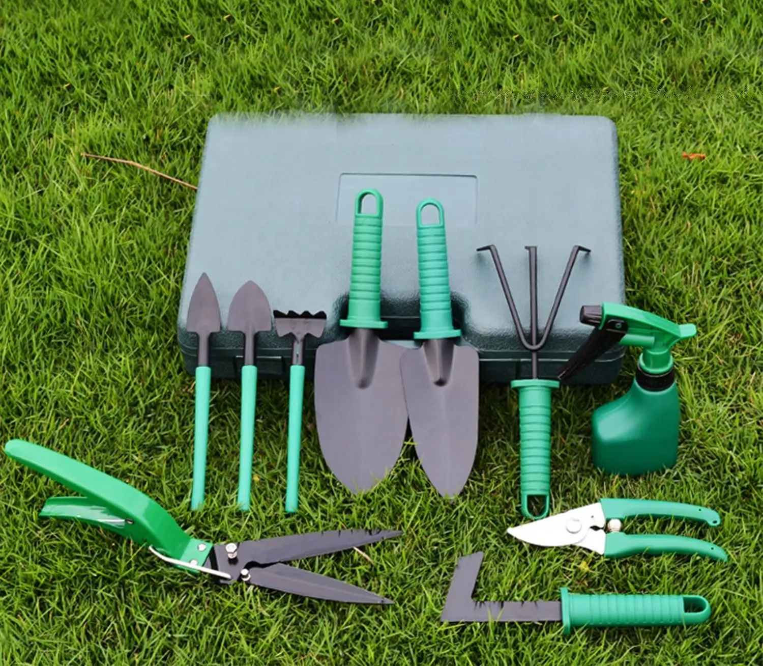 Wholesale 10 in 1 multi function metal frame material Garden Hand Tools Gifts gardening tools set for Gardener