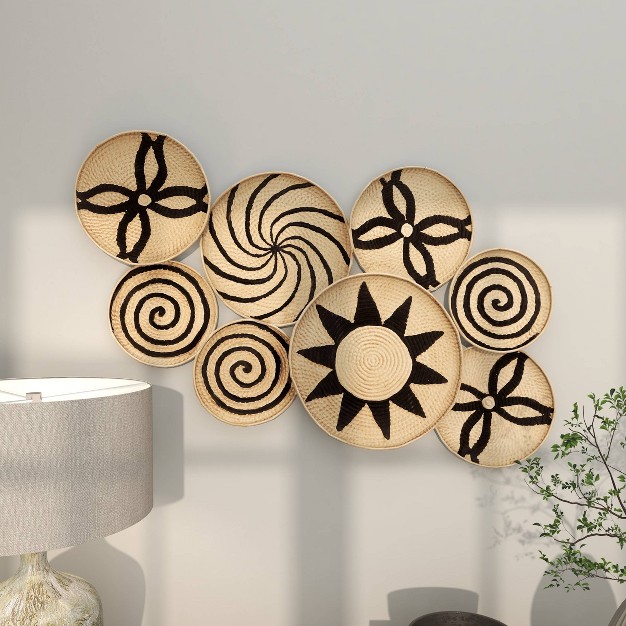 Metal Plate Wall Decor With Black Patterns Brown Olivia amp May