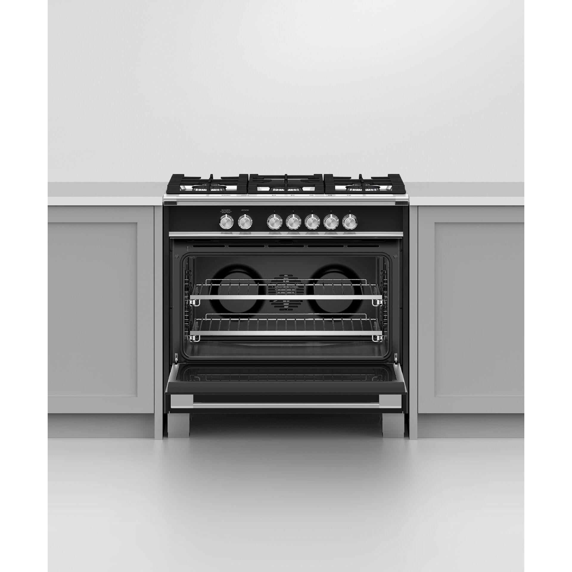 Fisher & Paykel 36-inch Freestanding Gas Range with AeroTech? Technology OR36SCG4B1