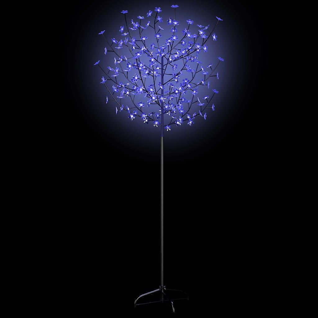 Vidaxl Christmas Tree 200 Leds Blue White Light Cherry Blossom 6 Ft