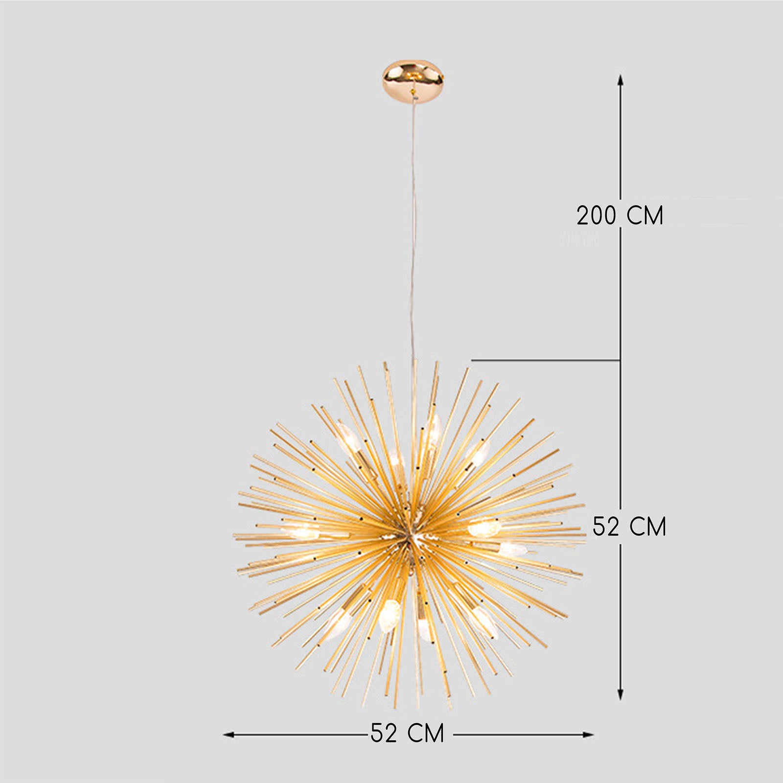 Boden 8 Heads Pendant Lamp Cy-New-024-G