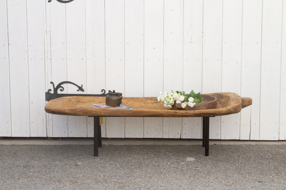 Antique Naga Wooden Trough Table   Rustic   Coffee Tables   by De cor  Houzz