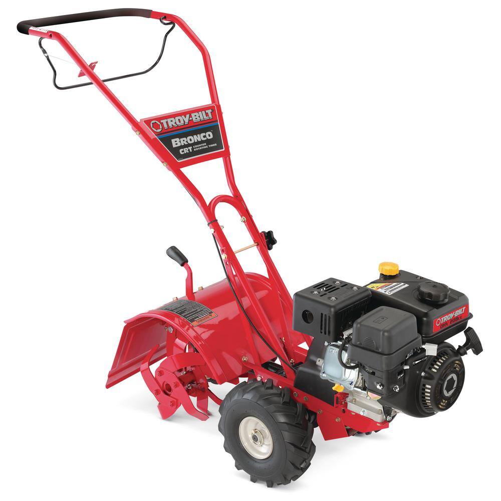 Troy-Bilt Bronco 14 in. 208 cc OHV Engine Rear Tine Counter Rotating Gas Garden Tiller Bronco CRT