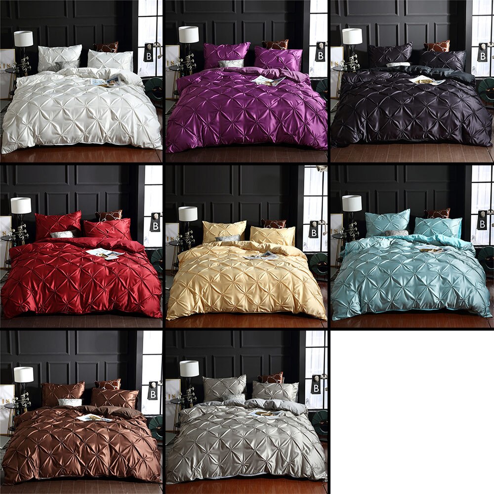 Luxury Silky Comfortable Quilt Cover Bedding Linens Set