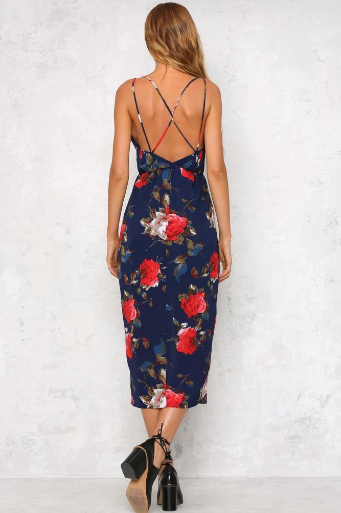 Have The Touch Maxi Dress Navy