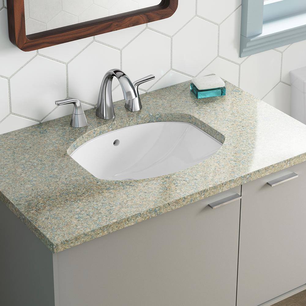 KOHLER Elmbrook Undermount Bathroom Sink in White K-R3904-0