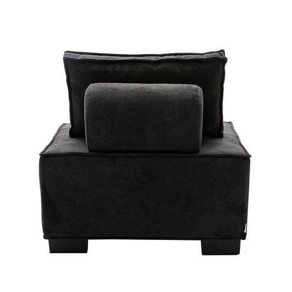 Poly fabric Square Living Room Ottoman Lazy Chair