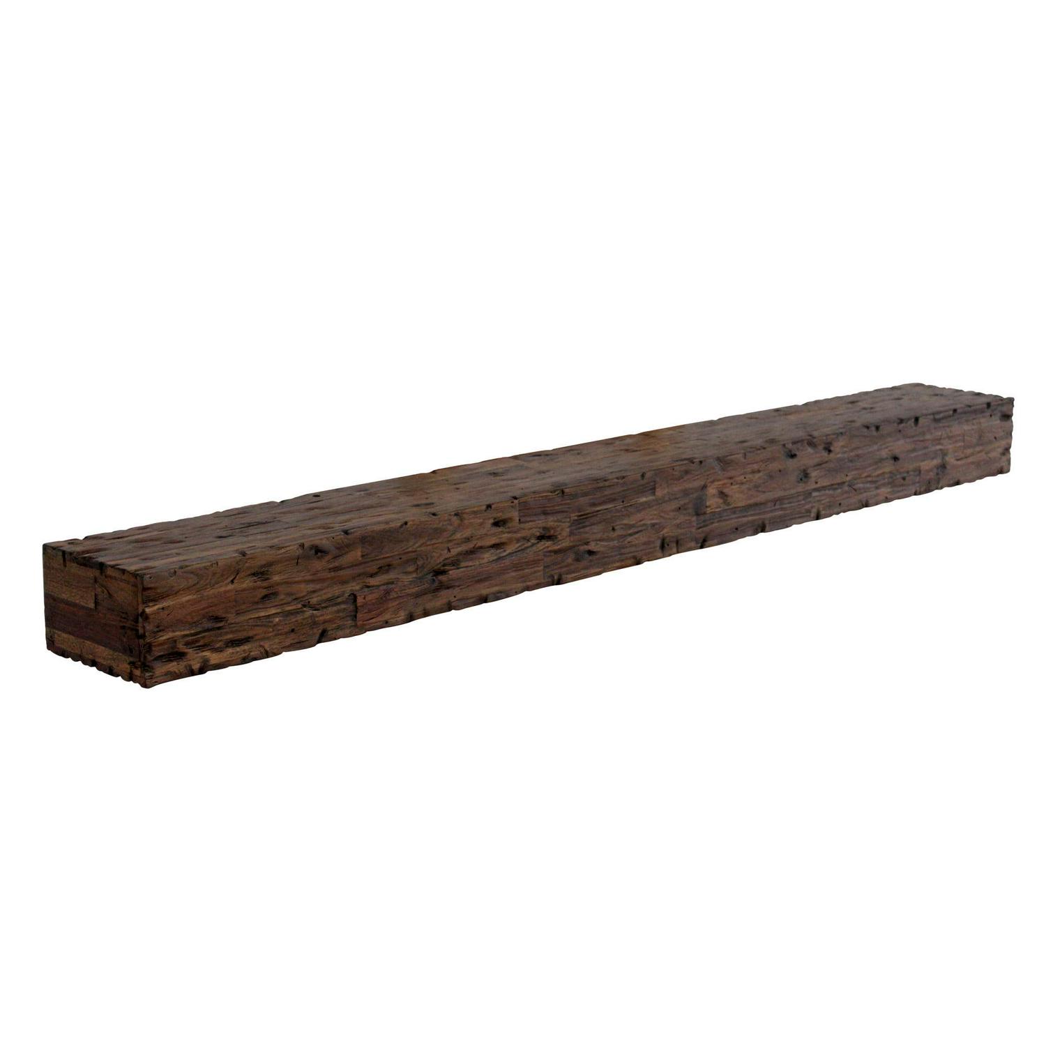 Merry Products North Beam Distressed Fireplace Mantel brown 60