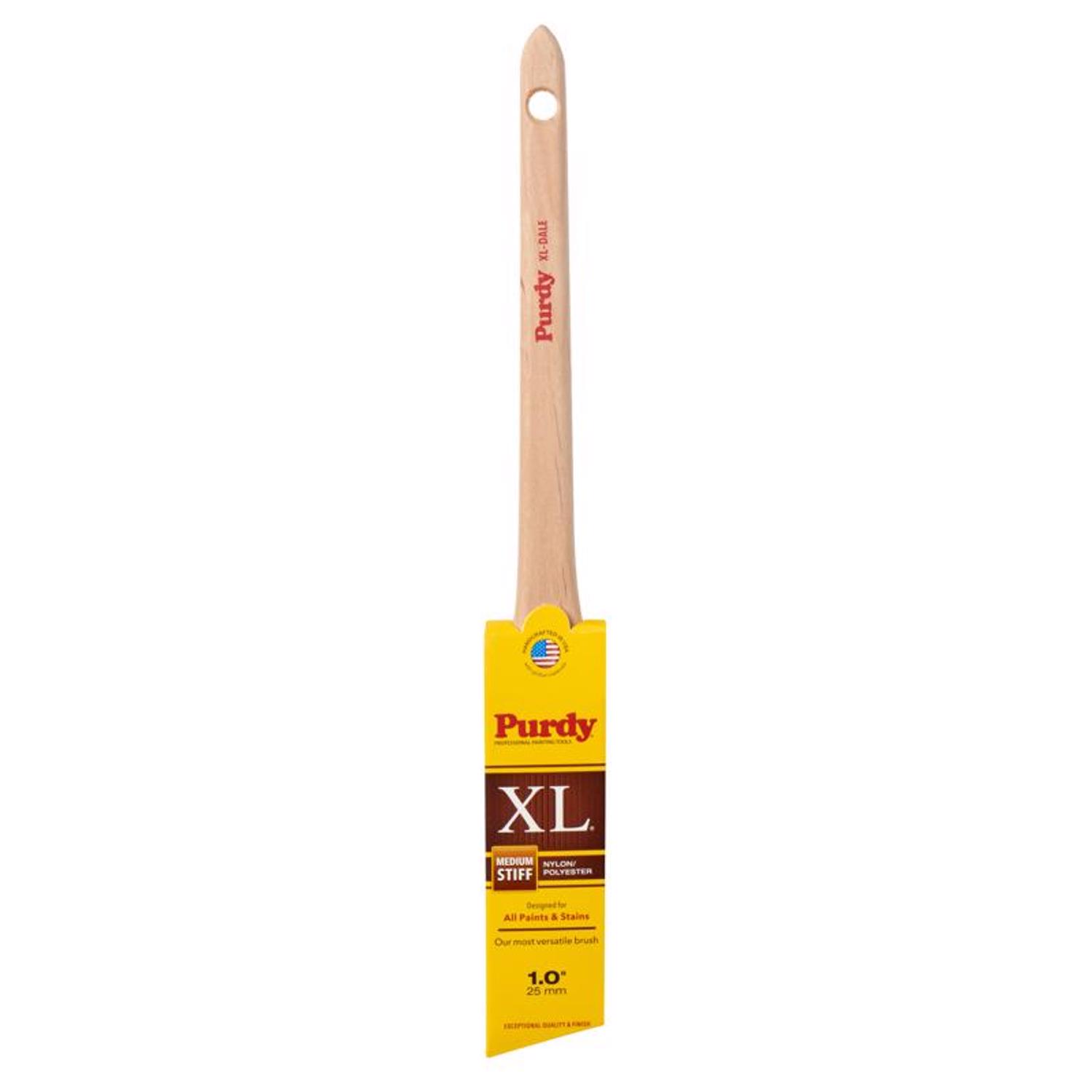 Purdy XL Dale 1 in. Medium Stiff Angle Trim Paint Brush