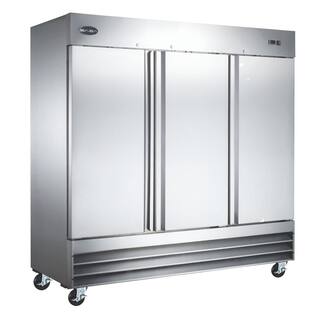 SABA 72 cu.ft. Frost Free Commercial Upright Freezer in Stainless Steel S-72FF