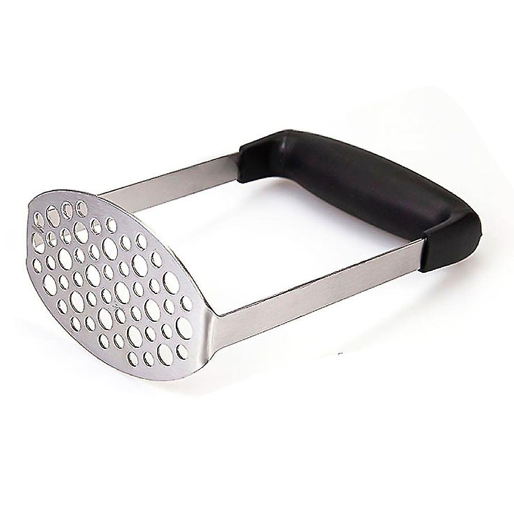 Potato Masher， Stainless Steel Potato Ricer Non-slip Handle Kitchen Appliance For Baby Food Broad And Ergonomic Horizontal