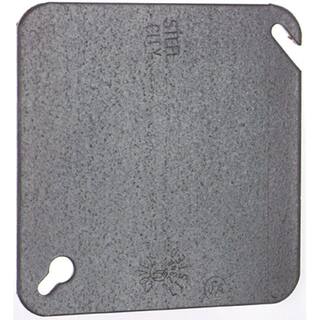 Steel City 4 in. Square Metal Electrical Box Flat Cover 52C1-50R