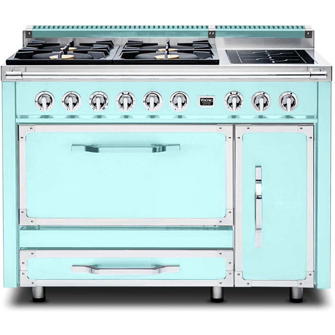 Viking 48-inch Freestanding Dual Fuel Range with True Convection Technology TVDR481-4IBW