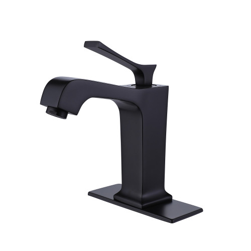 Single Hole Single Handle Bathroom Faucet with Mat...